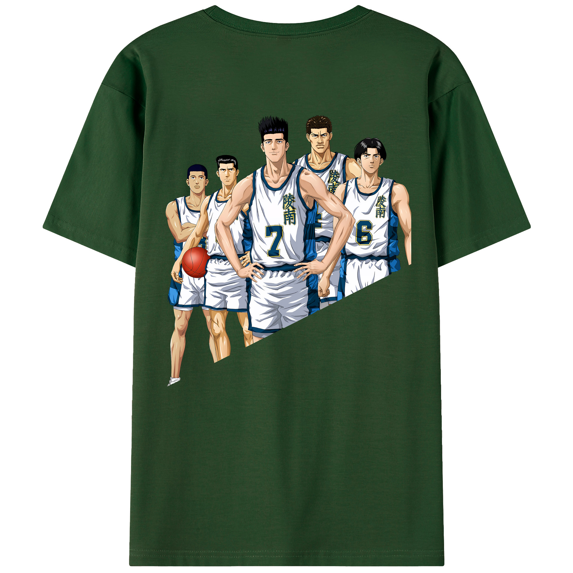 SLAM DUNK／スラムダンク 綿100％半袖Tシャツ（背面プリント）